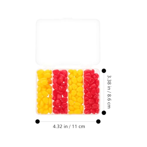 Homoyoyo 200pcs Floating Artificial Corn Baits Carp Fishing Lures Silicone Soft Lures Lifelike Appearance for Pond and Lake Fishing