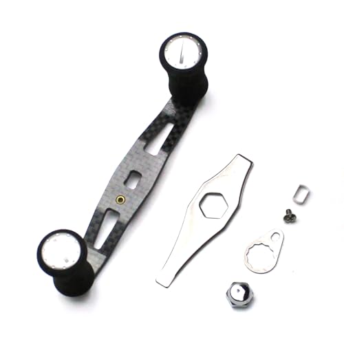 Mr. Z 95mm Carbon Fiber Baitcasting Reel Handle Compatible for Abu Garcia Shimano Daiwa Light Weight Low Profile Casting Reel - color: CAMO Black, size: Right-handed