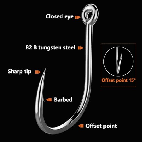 AMHDV 300Pcs/ 500Pcs/ 1000Pcs Small Fishing Hooks, 10 Different Sizes Tiny Fish Hook Set for Freshwater - style: 1000pcs (2# to 20#)