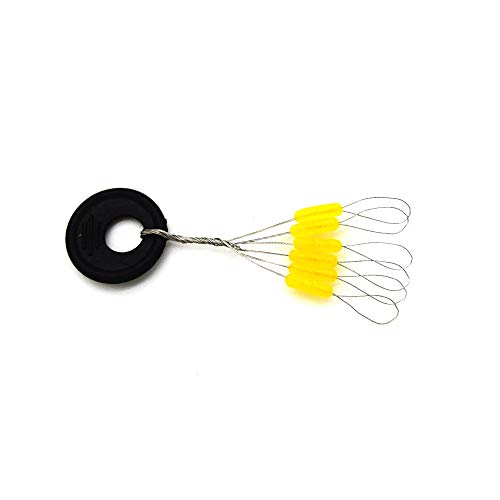 6 in 1 Fishing Bobber Stopper,Soft Silicone Float Sinker Stops,100Pcs Cylinder,Oval Float Stop Stoppers… - color: Orange-Cylinder, size: Medium