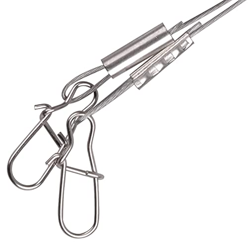 Carolina Saltwater Rigs, 8pcs Flounder Fishing Rigs, Stainless Steel Wire Leader with Egg Sinker Weights, Swivel Snaps for Catfish Grouper Drum Redfish Bottom Surf Fishing - size: 2oz-8pcs