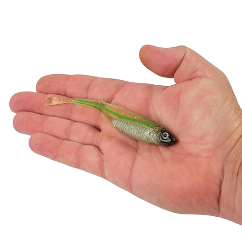 Berkley PowerBait Drip Minnow Fishing Soft Bait - color: Green Liner, size: 5"