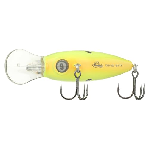 Berkley Dime Fishing Hard Bait - color: Black Chartreuse, size: 2 1/4in - 1/2 oz