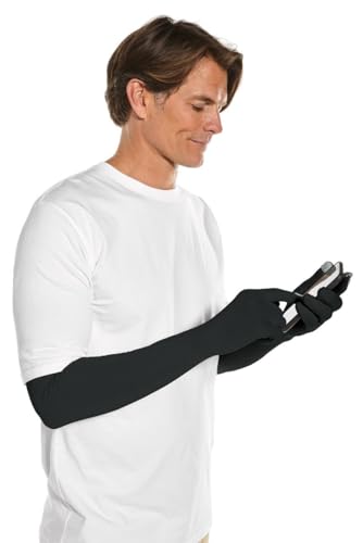 Coolibar Long Full Finger UV Sun Gloves - UPF 50+ Sun Protection - Culebra - color: Black, size: X-Small
