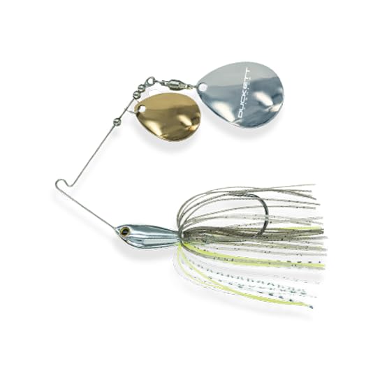 Duckett Fishing Waterslash Double Colorado Spinnerbait, Compact Fishing Lure, Durable in Heavy Cover - color: Mouse, size: 1/2 oz