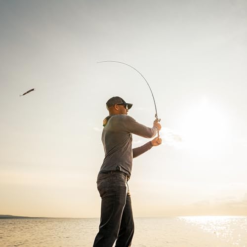 TRIKA 3X Carbon Rod Carbon Weave Rod for Extra Sensitive Vibration | Longer Casting | Lightweight Freshwater Fishing Pole - style: Casting 7'3" Medium/Fast 1pc.