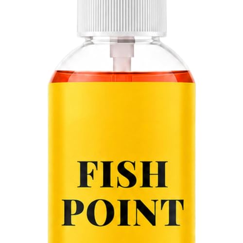 Fish Attractant Spray 80ml Fish Point Scent Liquid | Panfish Bait Scent Attractant for Men Angler Dad Husband Boyfriend Outdoor Trip Dock Boat Lake River Stream