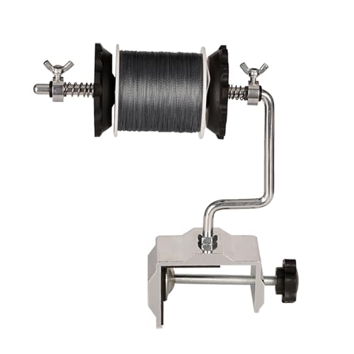 Speed Fishing Line Winding Machine Adjustable Spoolers, Angling Lines Winder with Secure Table Clamp Spooling Station