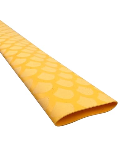 Accering Fishscale Soft Heat Shrink Handle Grip (φ25mm, Yellow) - color: Orange, size: φ25mm, L3.3ft