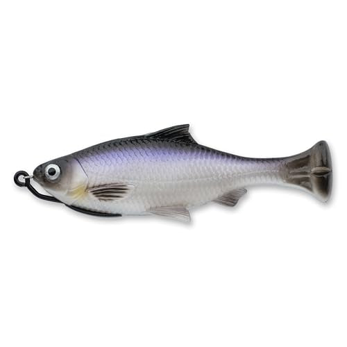 Savage Gear Pulse Tail Shiner Loose Body Fishing Soft Bait - color: White, size: 4 in - 3/4 oz