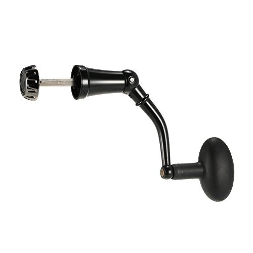Spinning Reel Handle Aluminum Alloy Rotary Knob Foldable Power Handle for Fishing Spinning Reel Replacement Handle Nonslip Grip