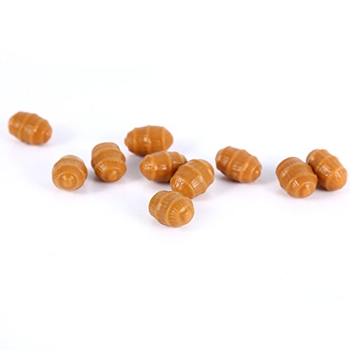 Fishing Baits, Tiger Nut Baits Carp Fishing Soft Floating Artificial Tiger Nut Part Pop Up Terminal Tackle Pellets for Outdoors Freshwater Carp Fish - size: 10PCS