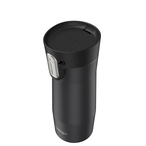 Contigo West Loop 3.0 Stainless Steel Insulated Travel Mug, Leak Proof with AutoSeal Lid, 16oz, Matte Black