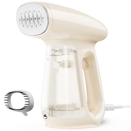 Bear Steamer for Clothes, Handheld Clothes Steamer,1300W Strong Power Garment Steamer with 230ml Tank,Fast Heat-up, Auto-Off, Steam Iron Fabric Wrinkle Remover with Brush for Home and Travel