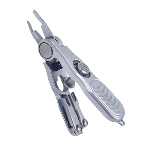 Precisions Fishing Scissors Line Cutter with Line Cutter Rings Opener Compacts Design for Fishing Braided Lines Cutting Nipper Scissors