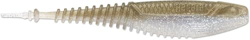 CrushCity Freeloader Soft Plastic Swimbait Minnow, Natural Swimming Action for Jig Heads & Multi-Species Bass Fishing, 4-1/4", Tennessee Shad