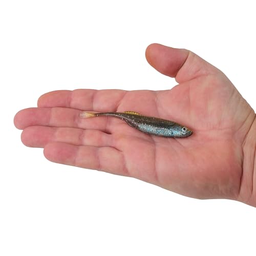 Berkley PowerBait Drip Minnow Fishing Soft Bait - color: HD Emerald Shiner, size: 4"