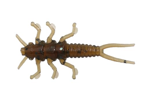 Eurotackle Stone Fly Micro Finesse Soft Plastic Lure - color: Brown