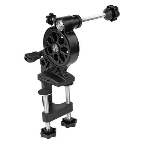 Fishing Line Spooler Tool Adjustable for Baitcasting Reels Ergonomic Spooling Machine Accessory for Adults Men - color: with Line Pole