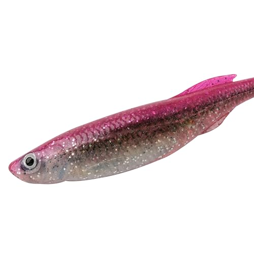 Berkley PowerBait Drip Minnow Fishing Soft Bait - color: HD Pink Shiner, size: 5"