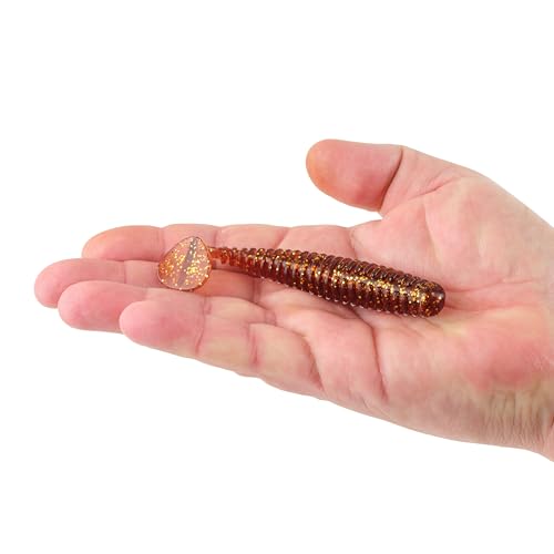 Berkley Berkley PowerBait Saltwater Power Swimmer - color: Root Beer Gold, size: 4 1/3"