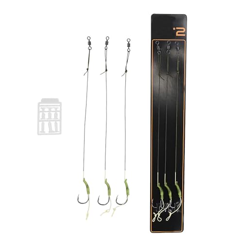 4 Sets Carp Fishing Hair Rigs Curved Carp Hooks with Bait Rig Stops for Floating Fishing Pellets Meat Corn Line - size: 4#