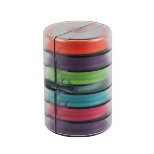 Fishing Line Storage Box, Multi-Axis Spool Organizer for Tackle Management, PP Plastic Container (1 PC) - size: 2.44 x 2.44 x 3.54 in