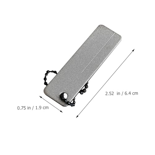 Healifty 2Pcs Pocket Whetstone Sharpening Stone Mini Portable Outdoor Sharpener for Compact Grinding Tool for Camping Pocket Carry 2.51 X 0.74 X 0.07 in