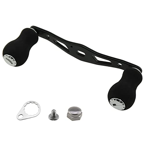 Heyous Fishing Reel Handle Grip for Baitcasting Trolling - Left Right Ultralight Crank Accessory, Black