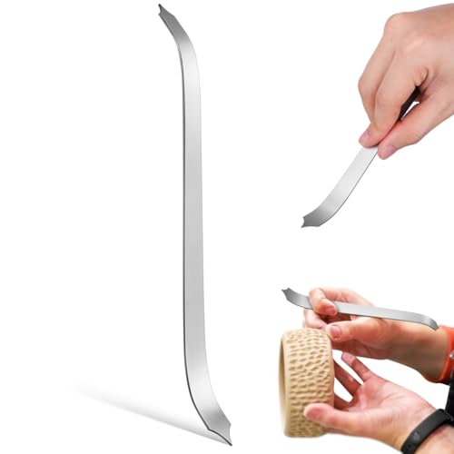 VILLCASE Pottery Tool Fish Texture Sculpting Tool 6.4 inch Dragon Scale Fish Scale Clay Craft for Pottery Modeling Ceramics