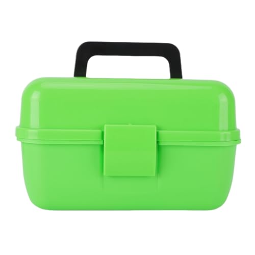 Fishing Tackle Box, Durable PP Material 2 Tray Organizer, Compact Tackle Storage, 9.1x6.3x5.3 Inches for Anglers Men Women Freshwater Saltwater Travel