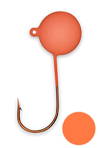 Big Nasty Tackle™ Super Glow Pout Pounder Jigs (1 oz.) (1 Pack) - color: Orange