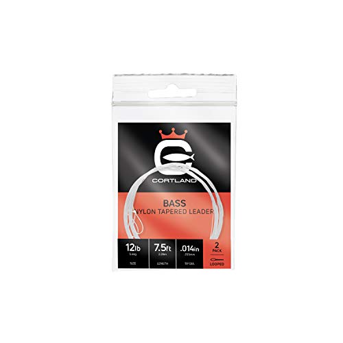 12lb Clear Nylon Monofilament Single Strand Tapered Bass Fishing Line by Cortland - size: 20lb