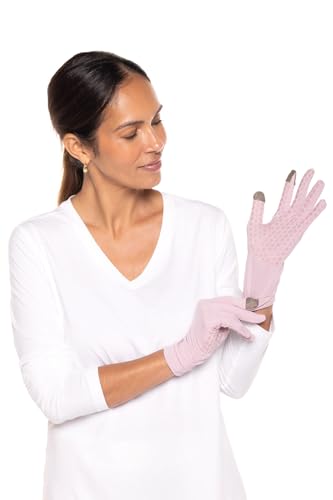 Coolibar Full Finger UV Sun Gloves - UPF 50+ Sun Protection - Gannett - color: Dusty Mauve, size: Small
