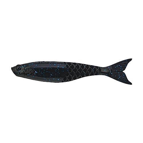 Berkley PowerBait PowerStinger Fishing Soft Bait - color: Black Blue Fleck, size: 3 1/2"
