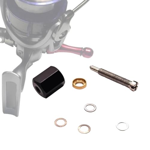 Wire Removal Tool with 4 Metal Gaskets for Fishing Reels, Replace Inner Beas, Stainless Steel Washers 0.1mm & 0.5mm