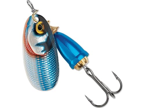 BLUE FOX Classic Vibrax, Inline Spinner Lure for Trout Bass Walleye and Salmon Premium Fishing Spinner - color: Gilded Blue Steel, size: 6