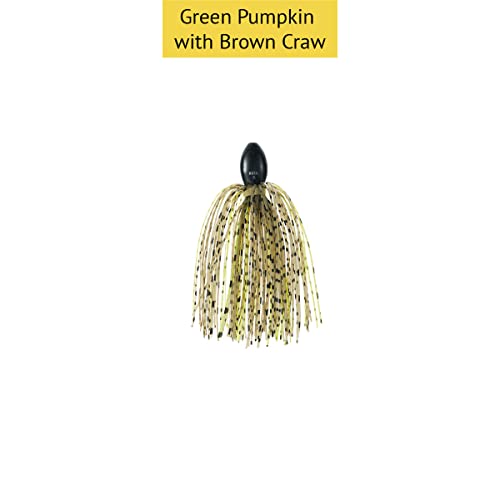 nako. Tungsten Skirted Punch Weights, Fishing Weights, Fishing Sinkers Kit for Punch Rig - color: Green Pumpkin with Brown Craw, size: 3/8 oz 3-piece