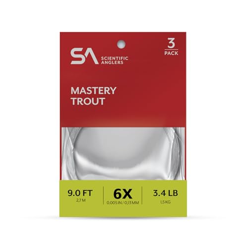 Scientific Anglers Mastery Trout Leader - size: 1X 3-Pack