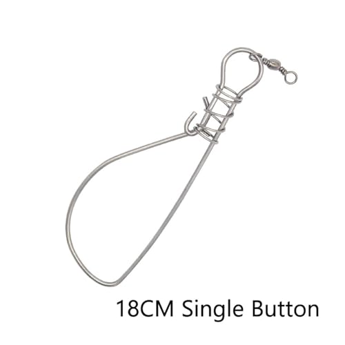 Holder Set Fishing Stringer Stainless Steel Stringer Clip Big Fish Wire Rope Cable Live Fish with Handle Easy Installation Holder Tool