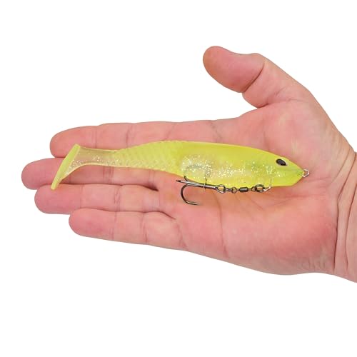 Berkley PowerBait CullShad Fishing Soft Bait - color: Lime Ice, size: 6 in (1.2 oz)