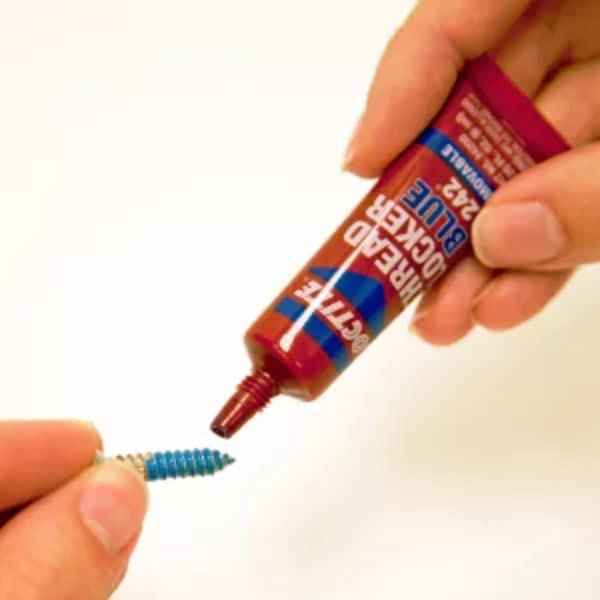 Loctite Threadlocker Blue 242 - Removable Thread Lock Glue for Nuts, Bolts, & Fasteners, Medium Strength Screw Glue to Prevent Loosening & Corrosion - 6 ml, 1 Pack