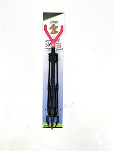 FISHIN' STIX All Terrain Combo - Includes 30" Rod Holder and All Terrain Stand Tripod - style: Pink