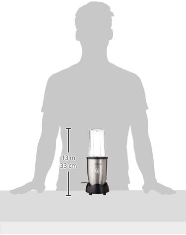 Premium Levella 8 oz. Capacity 9 Piece Personal Blender, Silver (PB312)