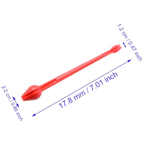 4 PCS Removal Fishing Dehooker Tool Plastic Fishing Hook Remover (Red, Large)