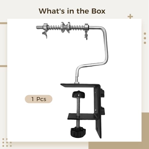 Fishing Line Winder Spooler, Aluminum Alloy Spooling Station with Steel Frame, Adjustable Rotating Axis, Clamp for Workbench, Fishing Line Spooler Machine with Multiple Accessories