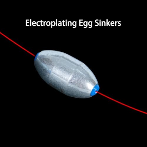 Alloy Steel Fishing Sinker Oval Drop Shot Bass Fishing Weight Casting Sinkers for Saltwater Freshwater - size: Size1-20Pcs-Alloy Sinker-3G