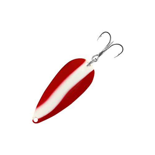 Arcadia Casting Spoons - color: Red/White, size: 7/8 oz. 5PCS