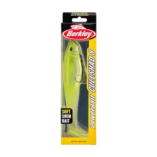 Berkley PowerBait CullShad Fishing Soft Bait - color: Lime Ice, size: 8 in (2.75 oz)