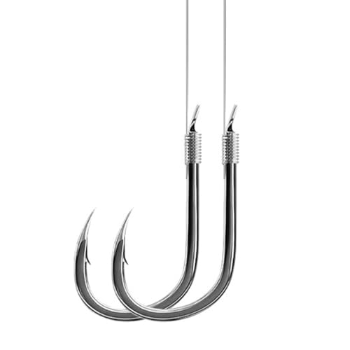 AMHDV Pre Tied Fishing Hooks on Line, Small Fish Hook with Leaders (Pack of 20) - size: 18# (0.22-1.1lb)